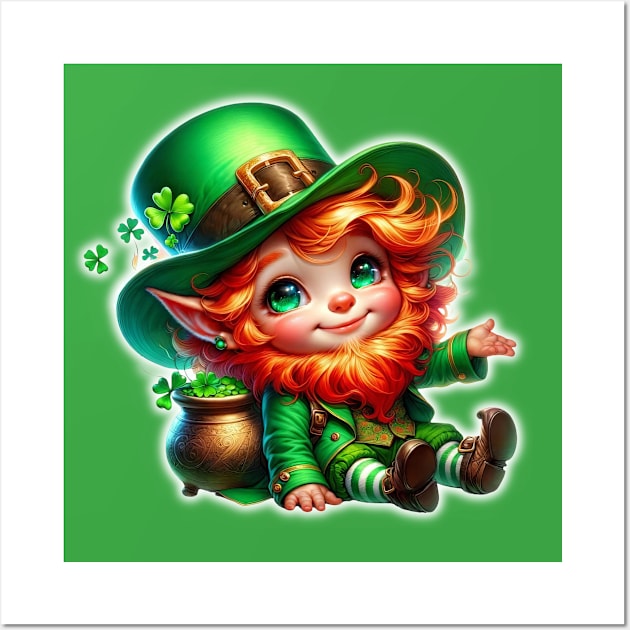 CUTIE LEPRECHAUN!☘️😊 Wall Art by SquishyTees Galore!